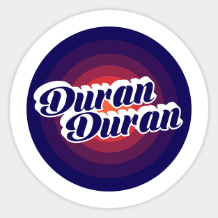 duran duran - blurn circle Sticker